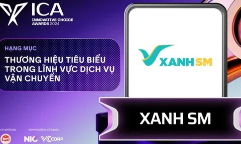 Xanh SM đoạt giải nhất hạng mục Thương hiệu tiêu biểu trong lĩnh vực Dịch vụ vận chuyển nhờ chênh lệch chỉ 2.096 lượt bình chọn