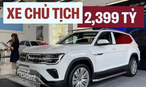 VW Teramont President về đại lý: Giá 2,4 tỷ đồng, hàng 2 ghế 'chủ tịch', có ADAS, giới hạn 88 xe trong năm 2024