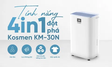 Máy hút ẩm và lọc không khí Kosmen KM-30N: Lựa chọn tinh tế cho gia đình