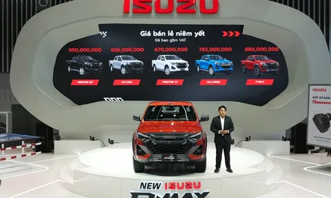 Bán tải Isuzu D-Max chính thức ra mắt thị trường Việt, giá từ 650 triệu đồng