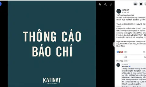 KATINAT sa thải nhân viên vì nội dung đùa cợt trên tem dán thức uống