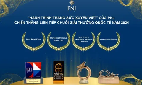 “Hành trình Trang sức xuyên Việt PNJ” liên tiếp thắng giải thưởng quốc tế