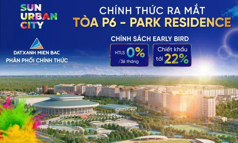 Tiếp nối thành công, tòa mới P6 thuộc Sun Urban City Hà Nam chính thức ra mắt
