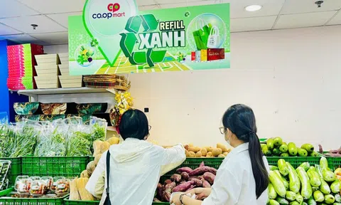 Mang túi môi trường để mua sắm sẽ được Co.opmart tặng ngay rau củ xanh