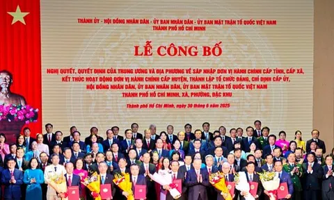 Tổng Bí thư Tô Lâm dự lễ công bố thành lập “siêu đô thị” thành phố Hồ Chí Minh