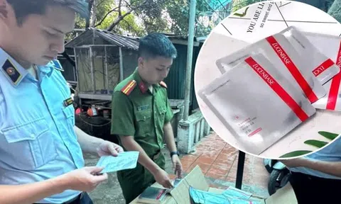 Phát hiện 15.000 mặt nạ dưỡng da nhập lậu tại shop mỹ phẩm ở Hà Nội
