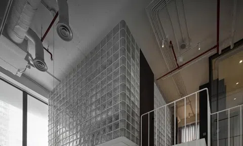 Giải pháp không gian ba chiều trong căn hộ thông tầng 66m2