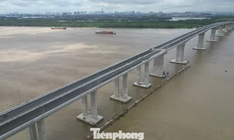 Hình ảnh cầu lớn nhất trên tuyến Vành đai 3 TPHCM trước ngày thông xe