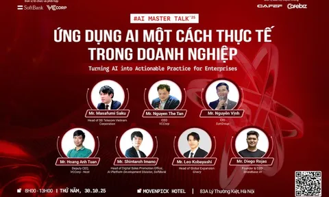 VCCorp kết hợp SoftBank tổ chức sự kiện "Ứng dụng AI một cách thực tế trong doanh nghiệp"