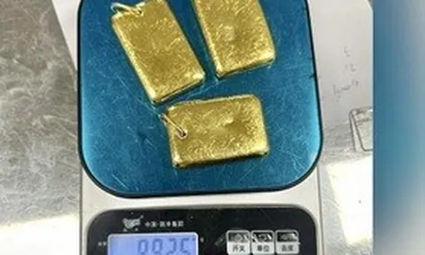 Một hành khách mang 3 miếng nghi vàng lậu trị giá 3,1 tỷ đồng nhập cảnh