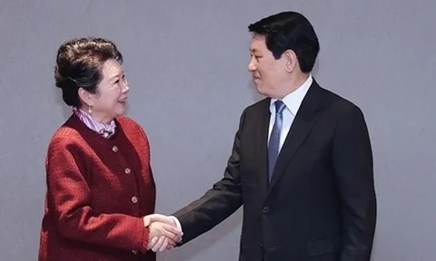 Chủ tịch nước Lương Cường tiếp, làm việc với các tập đoàn lớn