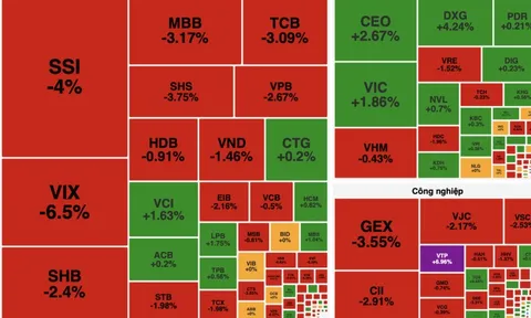 VN-Index rung lắc mạnh, cổ phiếu công nghệ và viễn thông không kéo được thị trường