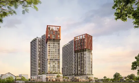 Biểu tượng “Song lân chầu nhật” và tinh thần phương Đông trong thiết kế Cora Tower