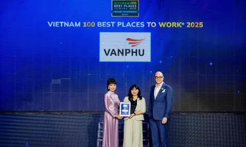 Văn Phú được vinh danh Top 100 nơi làm việc tốt nhất Việt Nam 2025