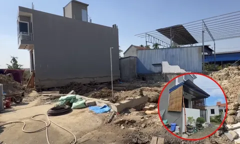 Bất ngờ hình ảnh mới nhất của ngôi nhà xây nhầm trên đất hàng xóm ở Hải Phòng, sắp về đúng chỗ