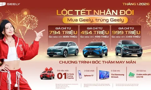 Tiết kiệm hàng trăm triệu đồng khi sở hữu Geely Monjaro trong tháng 1/2026