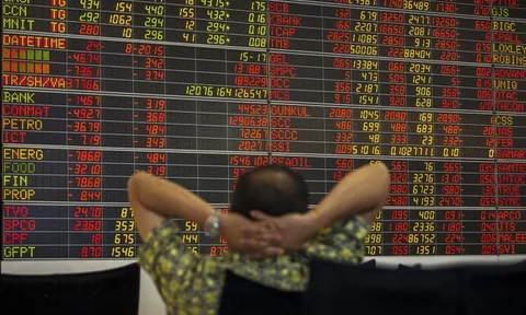 Chứng khoán châu Á chìm trong sắc đỏ