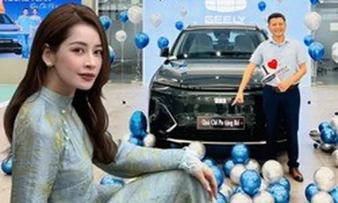 Chi Pu tặng bố chiếc Geely EX5 bản PHEV kèm lời nhắn xúc động