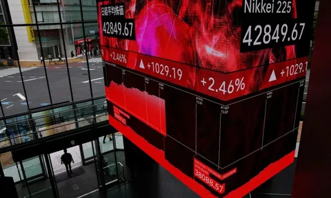 Chứng khoán châu Á tăng dựng đứng