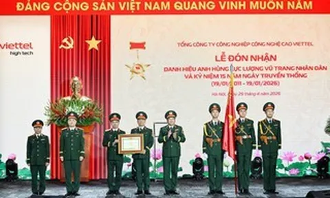 Viettel High Tech đón nhận danh hiệu Anh hùng Lực lượng vũ trang nhân dân