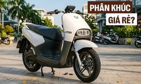 Lộ thiết kế xe máy điện VinFast mới lạ: Dáng thể thao hiện đại, ghi đông trần, động cơ gắn liền bánh