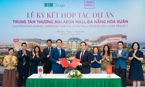 BIM Group ký kết hợp tác cùng AEONMALL Việt Nam tại dự án trung tâm thương mại hơn 4.300 tỷ đồng