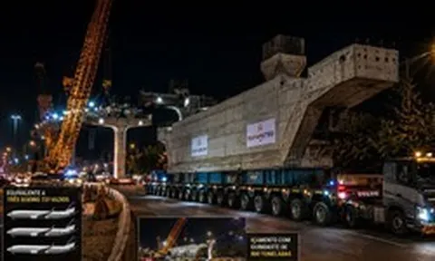 Phát hiện các 'quái thú' bê tông cốt thép nặng 120 tấn, di chuyển chậm 10 km/h xuyên thành phố suốt đêm, phục vụ nhiệm vụ đặc biệt dưới lòng đô thị