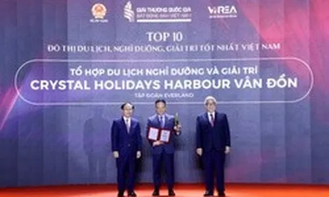 Crystal Holidays Harbour Vân Đồn lọt Top 10 Khu đô thị du lịch nghỉ dưỡng giải trí tốt nhất Việt Nam năm 2026