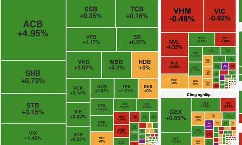 Cổ phiếu công nghệ và ngân hàng nâng đỡ, VN-Index vẫn lỡ hẹn mốc 1.800 điểm