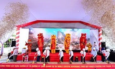 Khởi công đường N1 và D7 bao quanh Noble Crystal Riverside: Gỡ nút thắt hạ tầng quan trọng tại Đào Trí - Phú Thuận