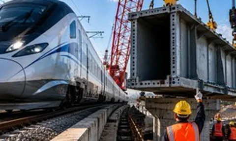 Phát hiện Trung Quốc lắp 4 khối bê tông khổng lồ, thi công liên tục trong 6 ngày, công trình không tưởng lộ diện