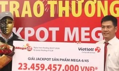 Đang uống cà phê, phát hiện trúng Vietlott hơn 23 tỷ đồng