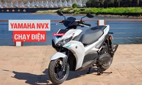 Yamaha NVX bản thuần điện mở bán: Kiểu dáng y hệt xe xăng, 'hy sinh' cốp để đặt pin, đi được 117 km/sạc