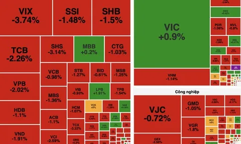 Áp lực bán lan rộng, VN-Index giảm hơn 12 điểm dù khối ngoại mua ròng hơn 1.300 tỷ đồng
