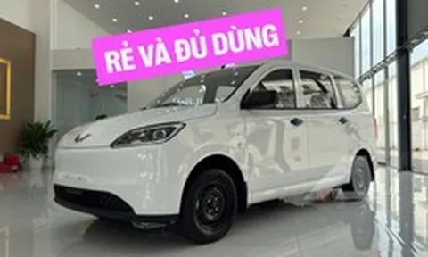 Soi MPV điện Wuling Grango vừa về đại lý: Xe 7 chỗ giá 499 triệu, cỡ mâm độc lạ, sạc 30 phút được 80% pin