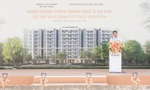 Khởi công khu nhà ở xã hội quy mô gần 1.000 căn tại Khu đô thị Vlasta – Thủy Nguyên