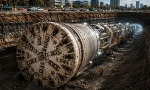 Phát hiện cỗ máy dài 100 m, nặng 3.500 tấn âm thầm 'biến mất' dưới lòng đất, mang theo 20 người làm việc ngày đêm: Bí mật phía sau siêu dự án hơn 10,7 tỷ USD lộ diện