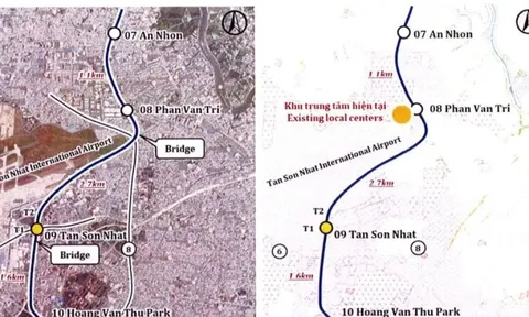 Quy mô tuyến metro xuyên tâm TP.HCM kết nối sân bay Tân Sơn Nhất