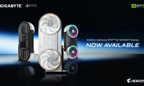 GIGABYTE công bố mở bán dòng card đồ họa AORUS GeForce RTX™ 50 INFINITY Series