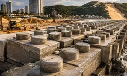 Phát hiện 19.000 khối bê tông kiểu lego được thả xuống đáy biển, một công trình lá chắn khổng lồ dần lộ diện