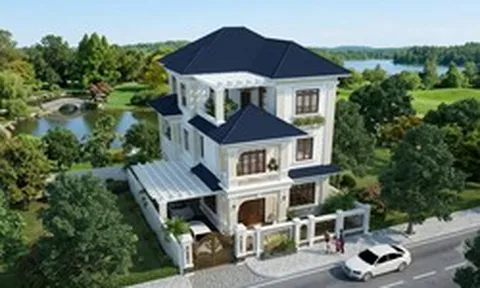 Chi phí nhà mái Nhật 3 tầng 90m² tân cổ điển bao nhiêu?