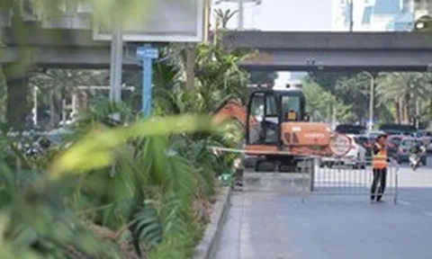 Di dời cây xanh, xén vỉa hè xây hầm chui Dương Đình Nghệ