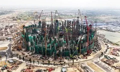 Toàn cảnh đại công trường sân vận động 135.000 chỗ ngồi ở Hà Nội