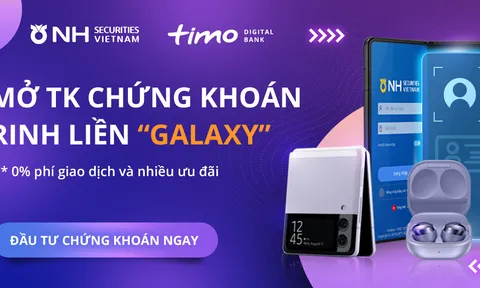 Mở tài khoản chứng khoán chỉ bằng vài phút tại ứng dụng Timo, khách hàng đầu tiên nhận ngay Galaxy Z Flip3 từ NHSV