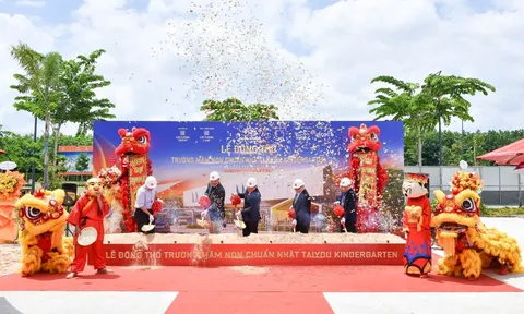Chính thức động thổ trường mầm non Taiyou Kindergarten, hoàn thiện không gian sống chuẩn Nhật tại Cát Tường Park House
